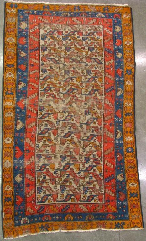 Appraisal: Handmade Oriental Area Rug traditional Pakistan design grey field with