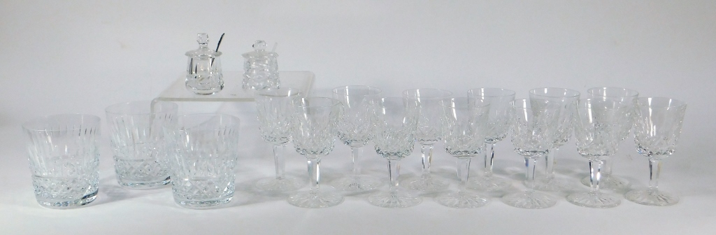 Appraisal: WATERFORD CRYSTAL CORDIAL TUMBLER CELLAR GROUP Ireland th CenturyGroup includes