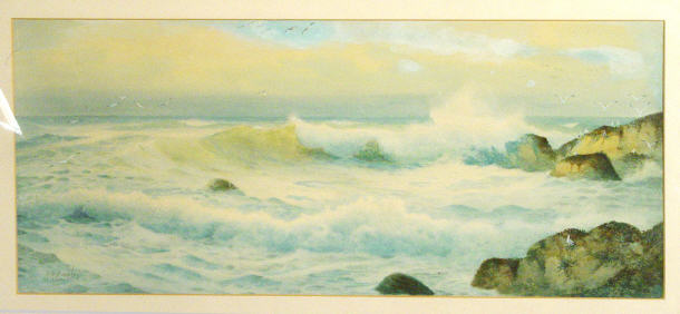 Appraisal: H H Bingley- Watercolour of a stormy coastline cm x