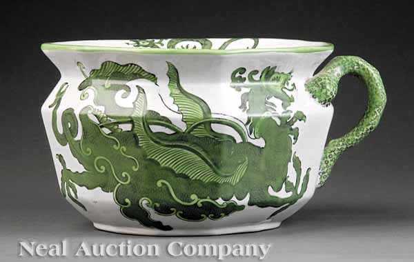 Appraisal: A Francis Morley Mason's Ironstone Dragon Pattern Chamber Pot c