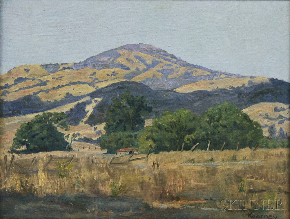 Appraisal: American School th Century View of Mount Diablo A California