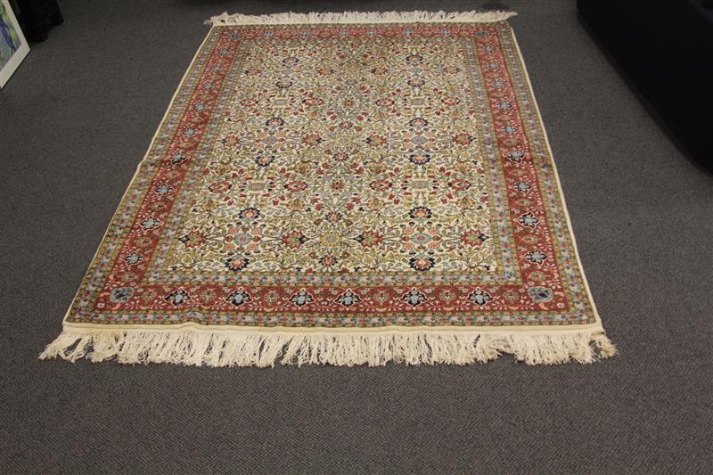 Appraisal: Modern Turkish Hereke wool estate rug s kpsi H x