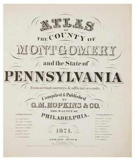 Appraisal: G M HOPKINS Co Atlas of the County of Montgomery