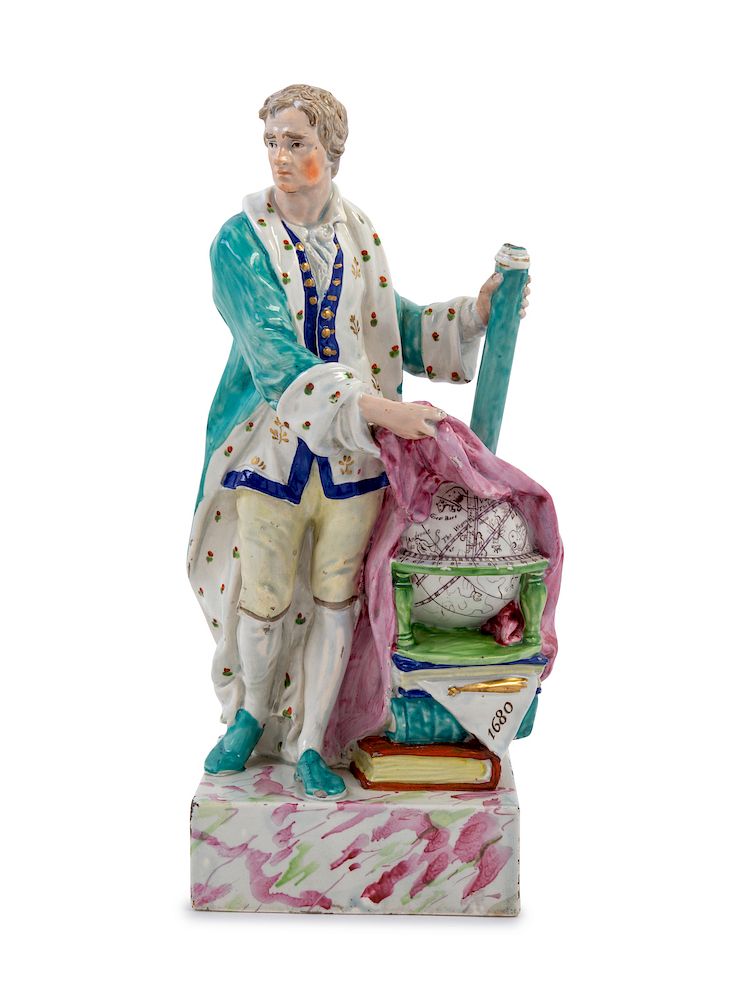 Appraisal: A Ralph Wood Staffordshire Pottery Figure of Isaac Newton A