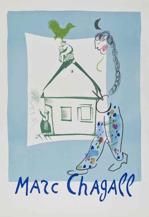 Appraisal: Marc Chagall - after Maison de mon village s lithograph