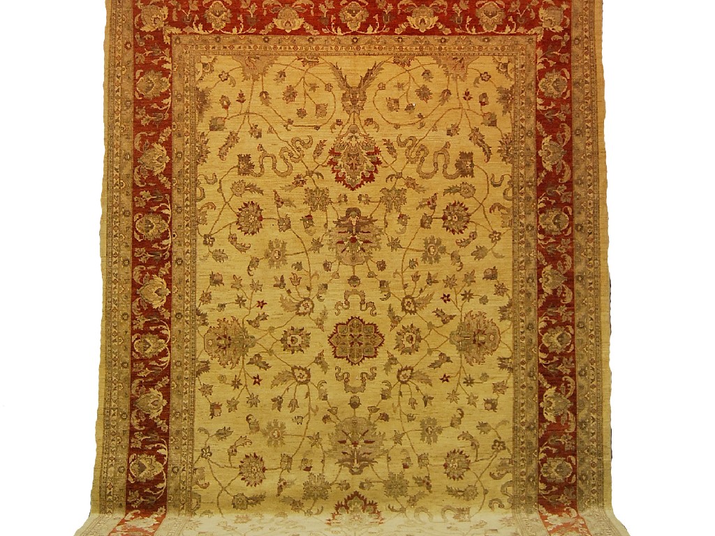 Appraisal: Pakistan Afghan Chobi oversize carpet modern