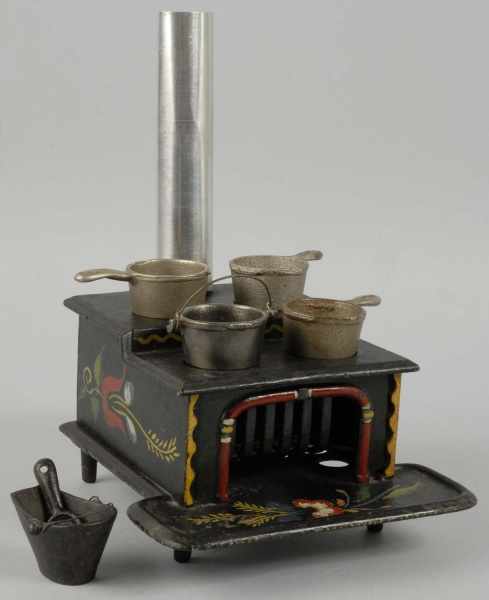 Appraisal: Cast Iron Stevens Bay State Children's Stove Description Three sided