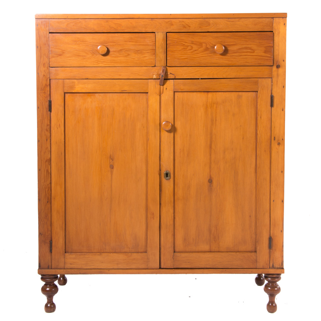 Appraisal: American vernacular pine jelly cupboard st half th century flat