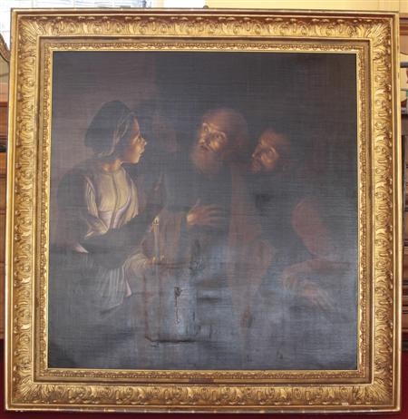 Appraisal: After GERRIT VAN HONTHORST THE DENIAL OF ST PETER Oil