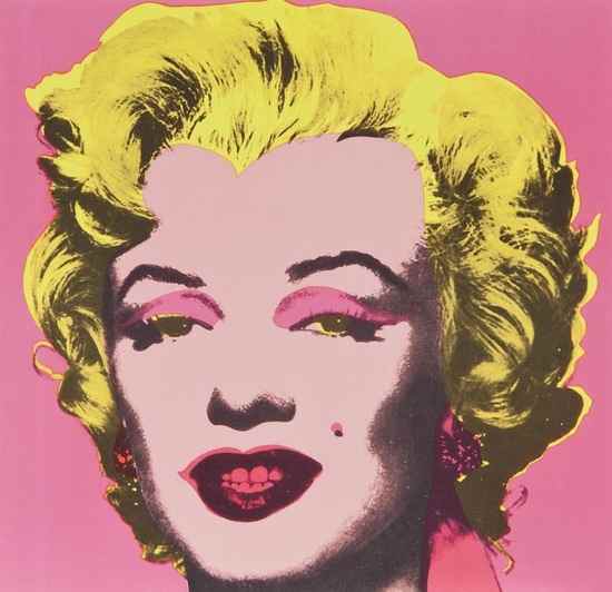 Appraisal: Andy Warhol - Marilyn Invitation Card silkscreen printed in colours