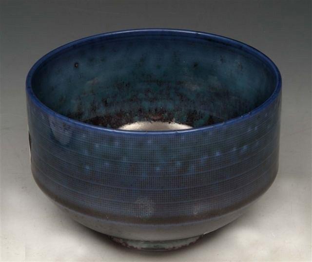 Appraisal: A BERNDT FRIBERG FOR GUSTAVSBERG STONEWARE BOWL with turquoise glaze