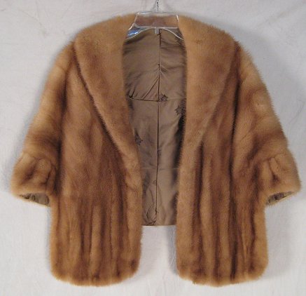 Appraisal: VINTAGE HONEY BLONDE MINK STOLE Lovely striated coloring to front