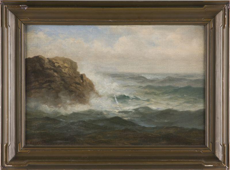 Appraisal: Nels Hagerup CA - Breakers oil on canvas signed at