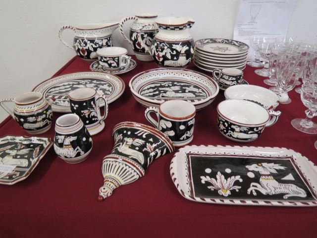 Appraisal: pcs Deruta Italian Pottery plates pitchers wall pocket dishes vase