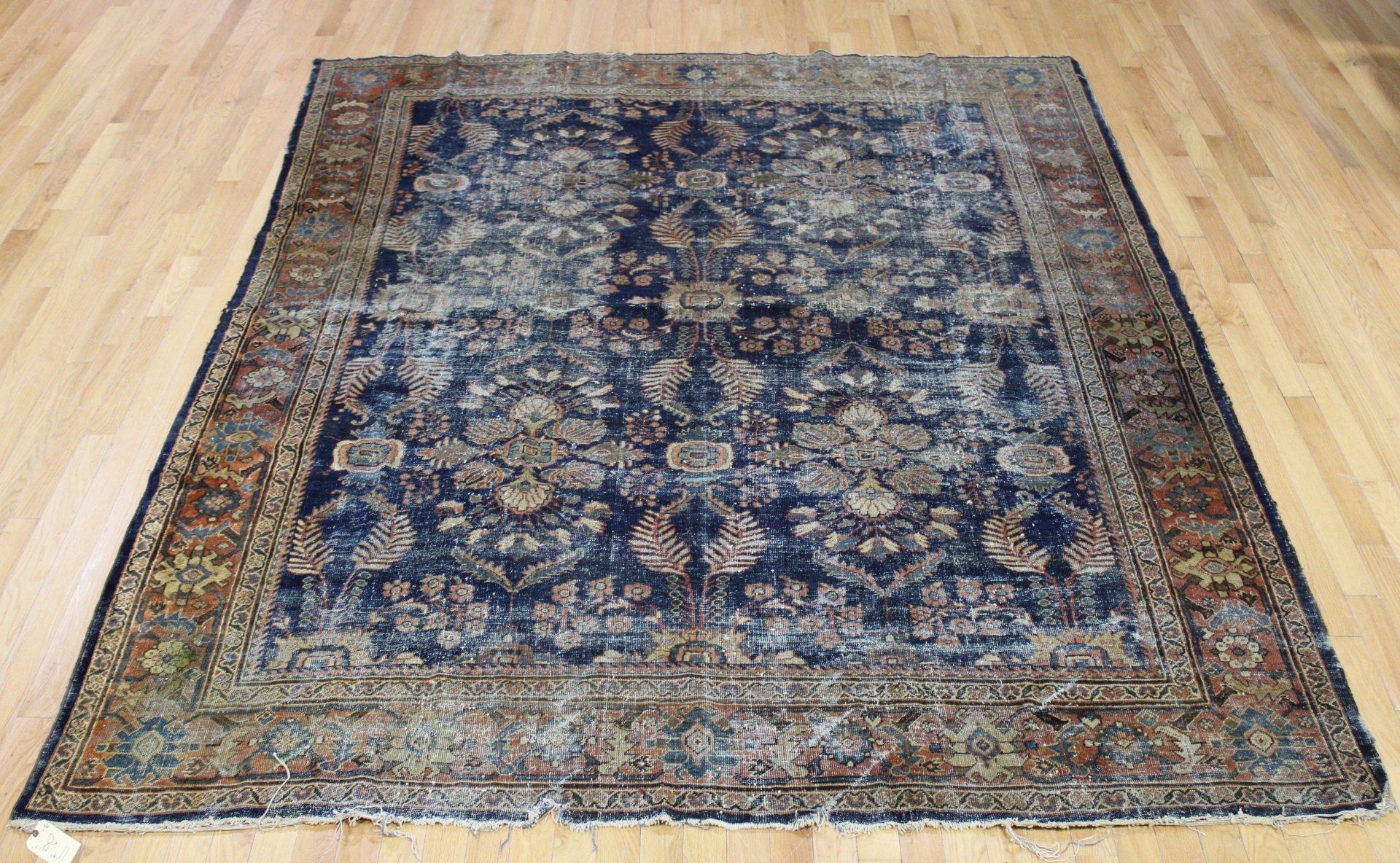 Appraisal: ANTIQUE AND FINELY HAND WOVEN CARPET From a Long Island