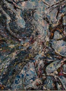 Appraisal: A Petrikonis Oil on Board Abstract Antanas Petrikonis Lithuanian -