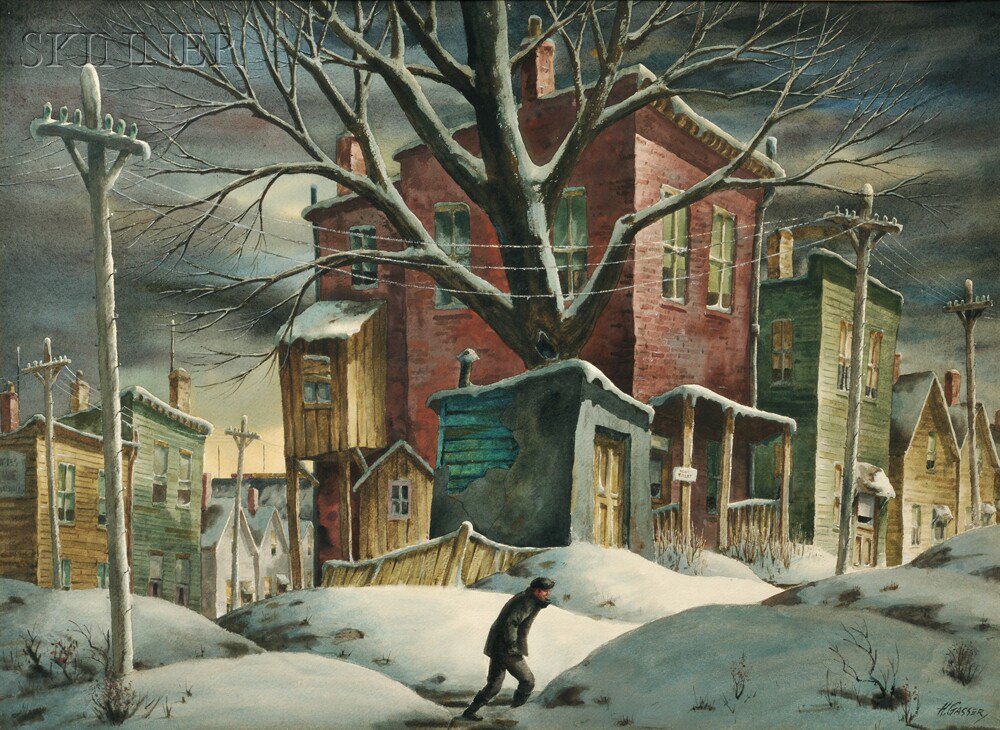 Appraisal: Henry Martin Gasser American - Flat to Let Signed H