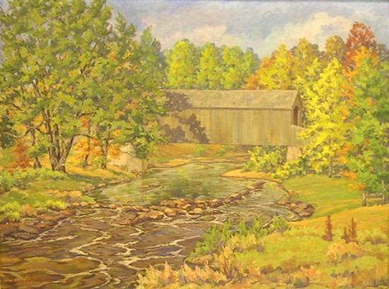 Appraisal: Bissell Phelps Smith Connecticut Massachusetts - oil on canvas board