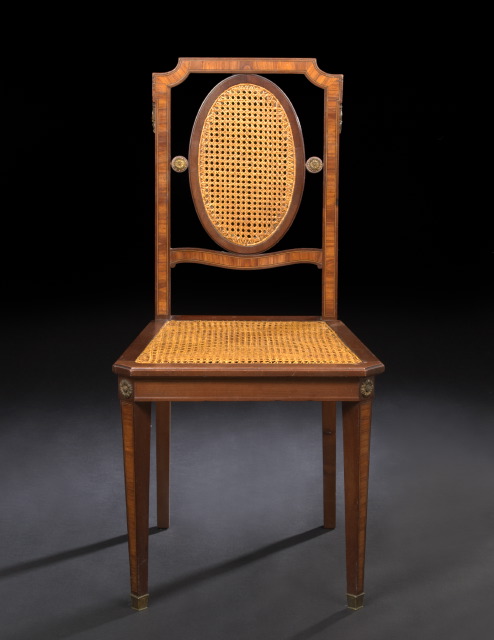 Appraisal: Napoleon III Mahogany and Kingwood Sidechair third quarter th century