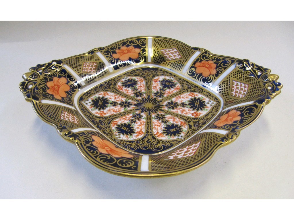 Appraisal: Royal Crown Derby Imari dish on four feet with printed