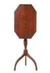 Appraisal: CANDLE STAND - Circa fine Hepplewhite period mahogany tilt top