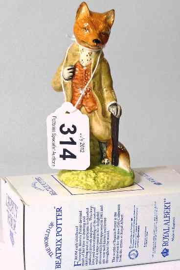 Appraisal: Royal Albert Beatrix Potter Figure Mr Tod BP a Boxed