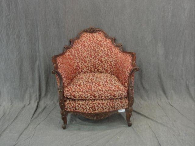 Appraisal: Upholstered Louis XV Style Chair From a Long Island estate