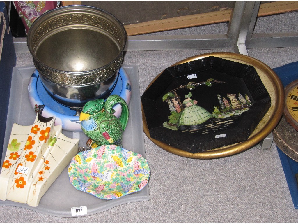 Appraisal: Lot comprising tray of assorted items to include Arthur Woods