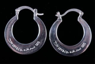 Appraisal: Tiffany Co Paloma Picasso Hoop Earrings Pair Makers marked accordingly