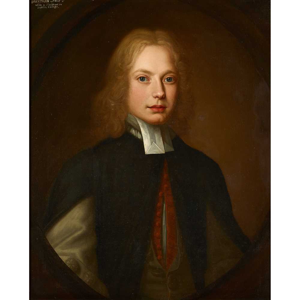 Appraisal: ATTRIBUTED TO THOMAS POOLEY IRISH - HALF LENGTH PORTRAIT OF