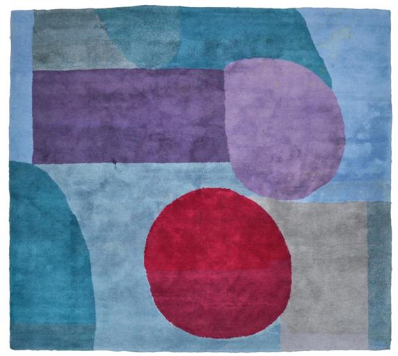 Appraisal: KLEE PAUL after a drawing by - DESIGNER RUG Hand-knotted