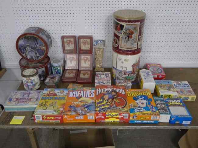 Appraisal: Lot of food items with bicycle logos including cookies candies