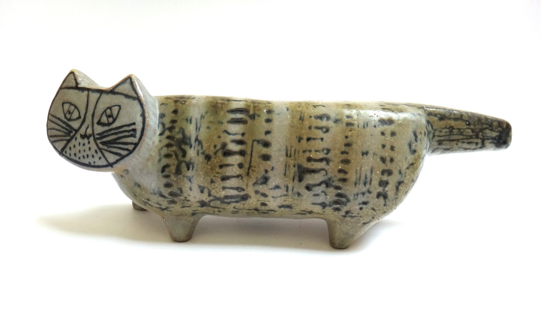 Appraisal: A Guvstavsberg Swedish pottery cat Lisa Larson designed of stylised