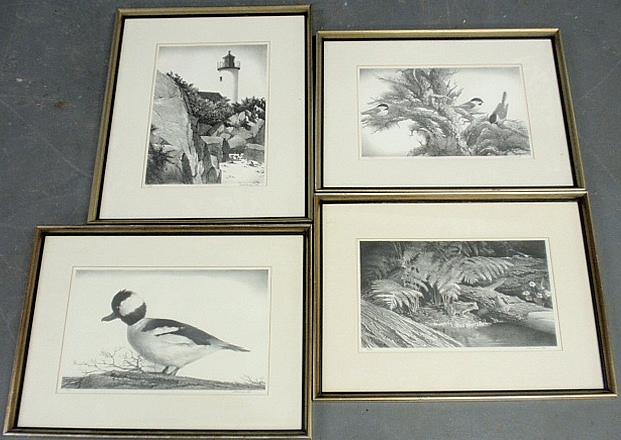 Appraisal: - Four framed and matted limited edition Stow Wengenroth prints