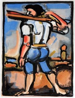 Appraisal: Rouault Georges French aquatint printed in colors initialed and dated