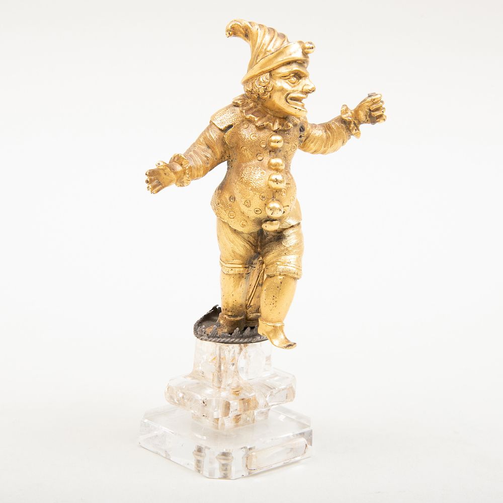 Appraisal: German Gilt-Bronze and Rock Crystal Model of Punch in high