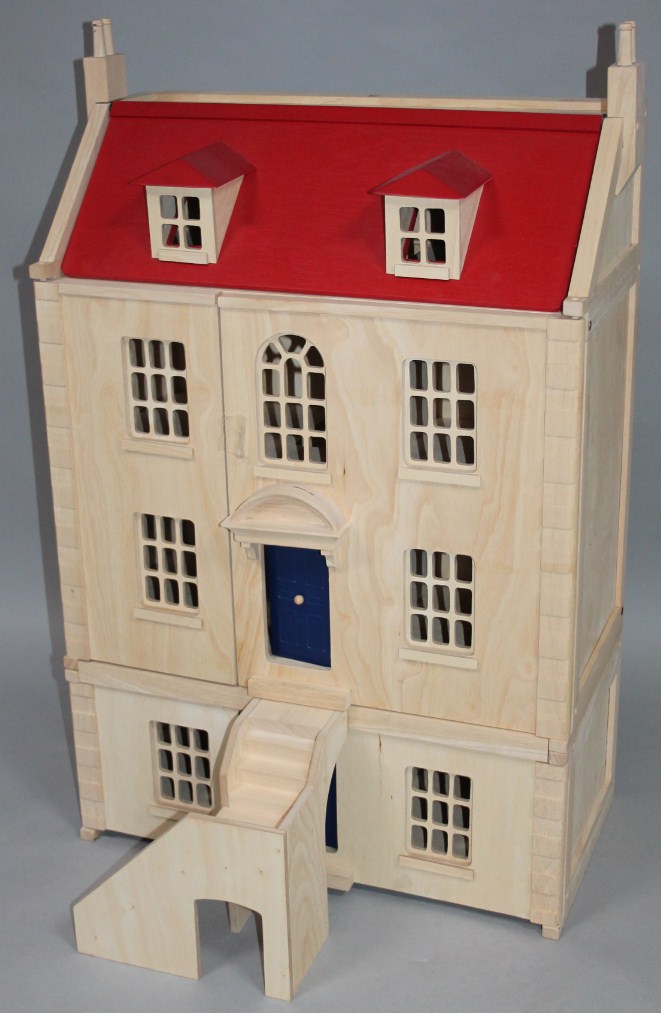 Appraisal: A modern Pintoy four storey wooden doll's house with articulated