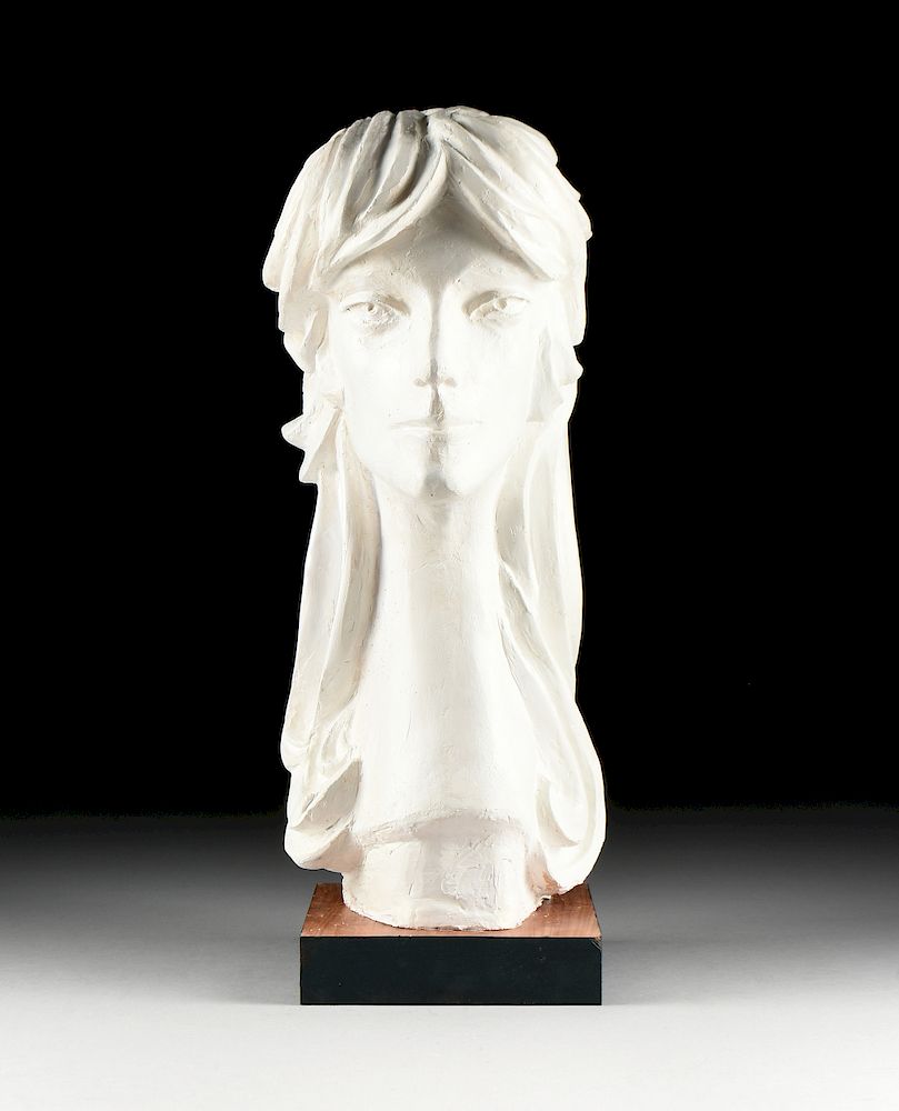 Appraisal: DAVID ADICKES American Texas b A SCULPTURE Maquette for Bust