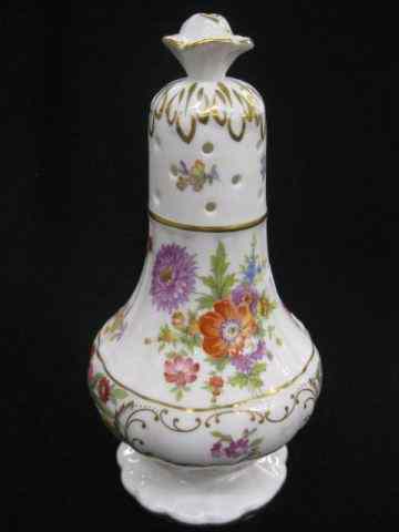 Appraisal: Hammersley Bone China Muffineeror Sugar Shaker ''Dresden Sprays'' floral ''