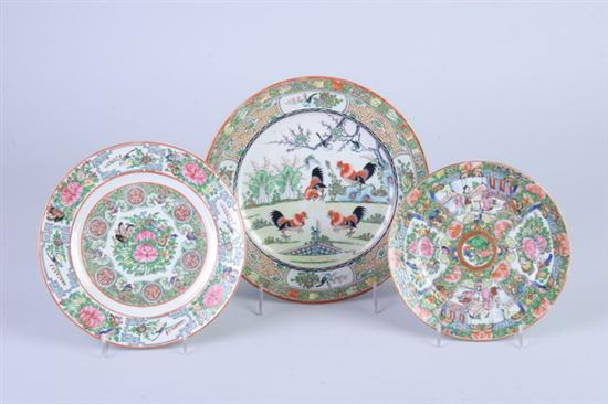 Appraisal: FIFTEEN FAMILLE ROSE PORCELAIN PLATES th century each marked in