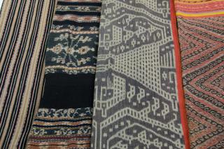 Appraisal: A GROUP OF FOUR SAVU AND SUMBA SARONGS AND CLOTHS