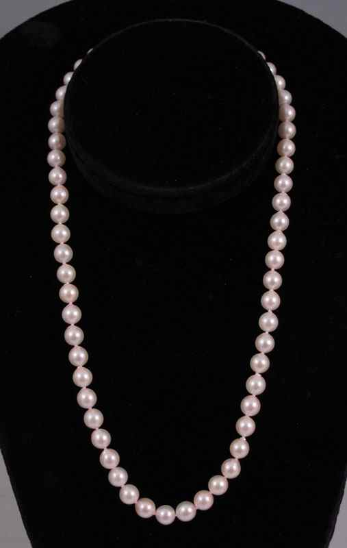 Appraisal: '' JAPANESE AKOYA PEARLS '' Strand of - mm cultured