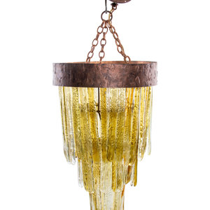 Appraisal: A Murano Glass Chandelier Mid- th Century Height x diameter