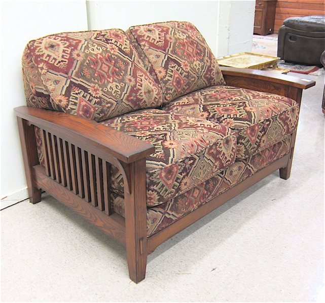 Appraisal: ARTS CRAFTS STYLE LAS CRUCES LOVESEAT Flexsteel Industries c -