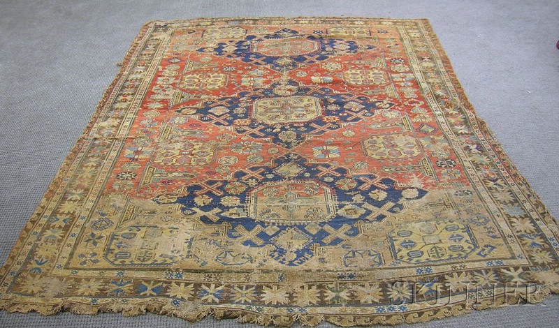 Appraisal: Soumak Carpet Northeast Caucasus th century ft in x ft