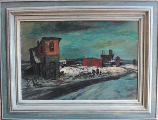 Appraisal: Carl Frederick Gaertner American oil on masonite signed and dated