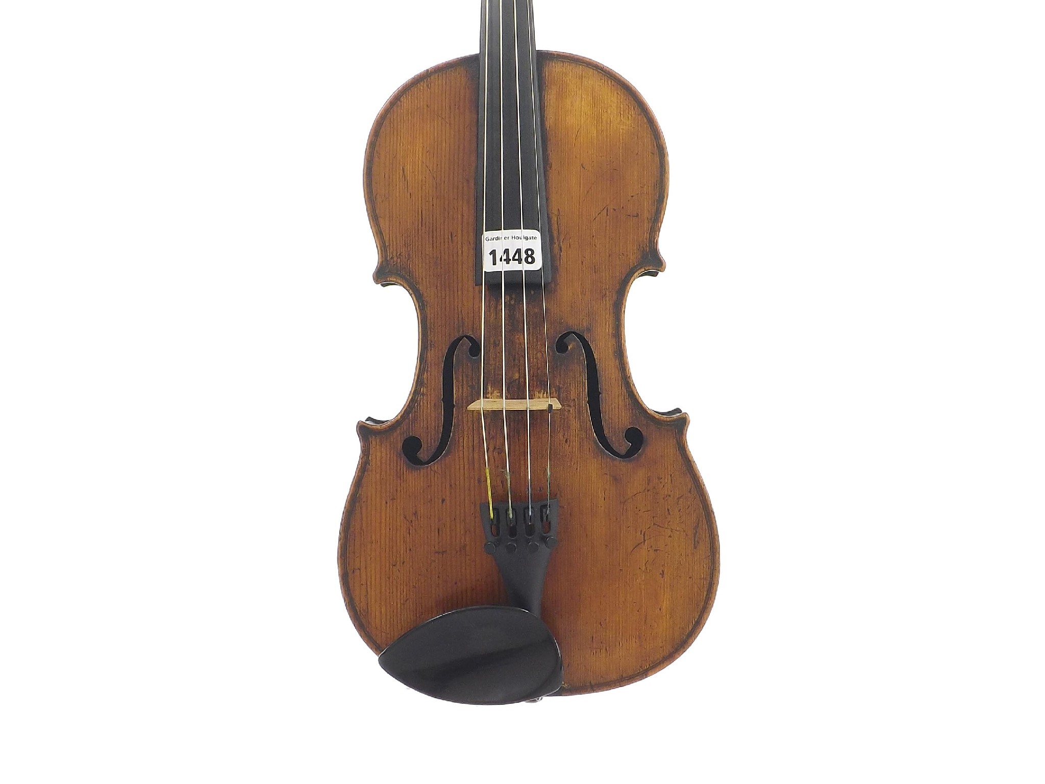 Appraisal: th century violin of the Caussin School cm