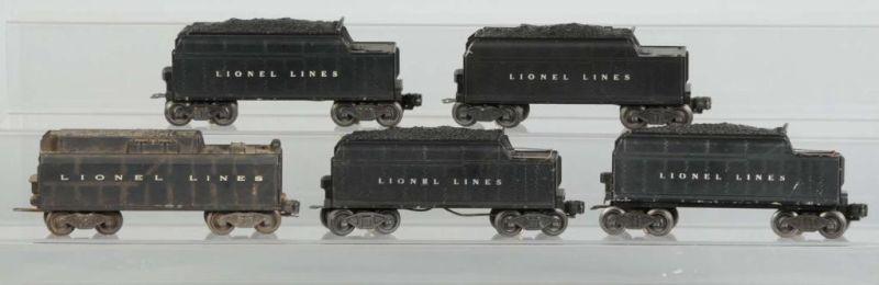 Appraisal: Lot of Lionel Whistling Train Tenders Description Post-war Includes one