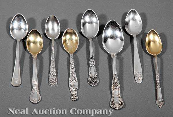 Appraisal: A Group of Sterling Silver Demitasse Spoons by various manufacturers