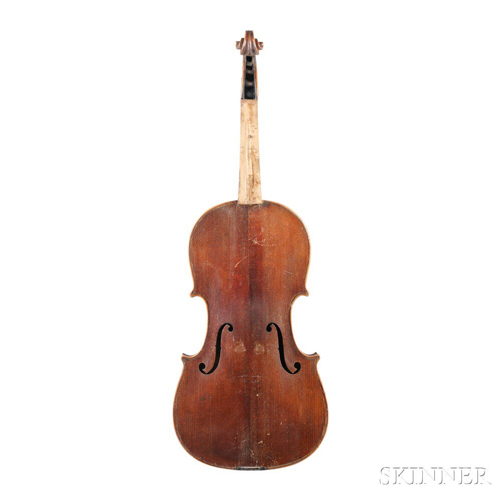 Appraisal: French Violin D Salzard Mirecourt labeled D SALZARD branded SALZARD